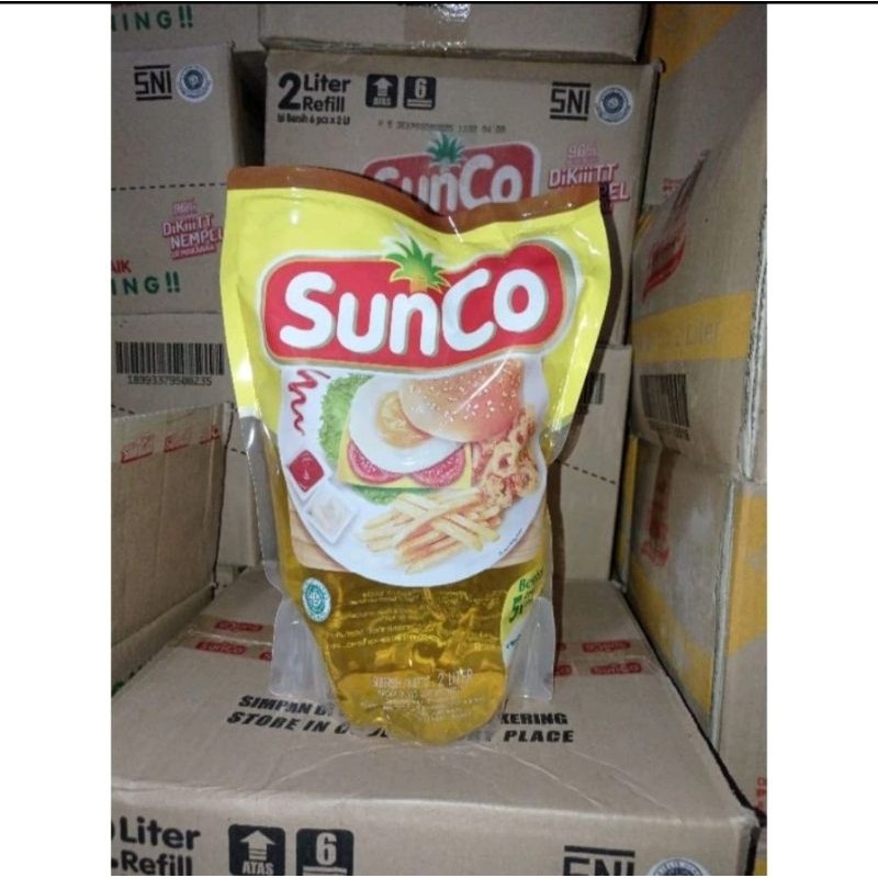 

Minyak sunco 2 liter. 1 dus isi 6