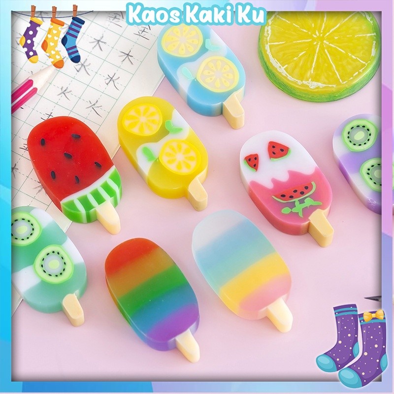 

Penghapus Pensil Import Karakter Es Krim Ice Cream Erazer Set 4pcs 846