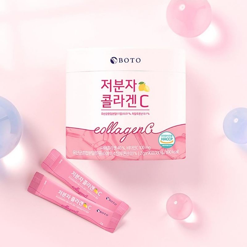 [10 Sachet]Boto Collagen C Micromolecular Fish Korea Vitamin C/ Collagen Korea / BOTO