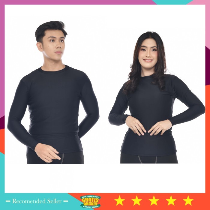 Baju Sport Pria Wanita Murah Kekinian Terlaris / baju renang / manset olahraga / Baju Manset  Panjan