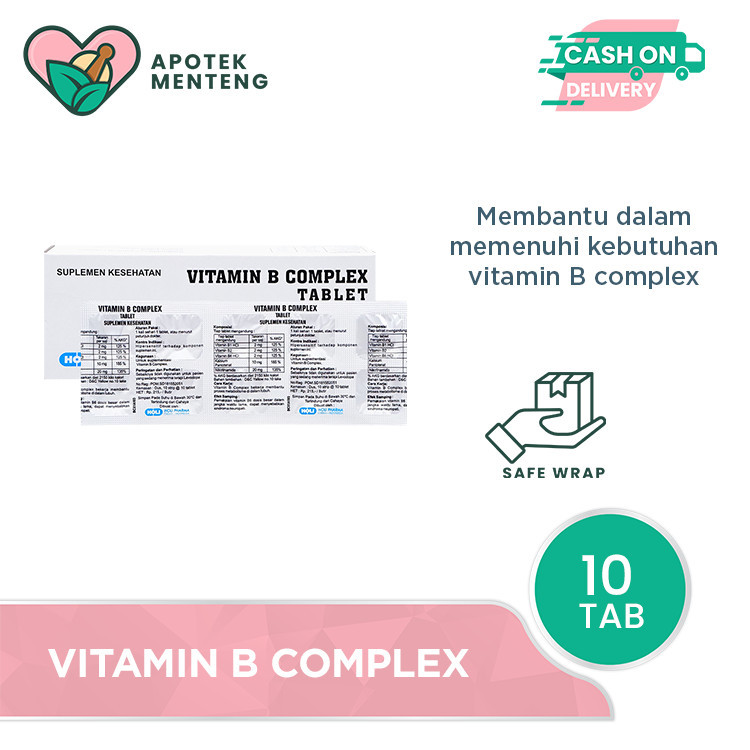 Vitamin B Complex 10 Tablet - Suplemen Vitamin B Complex