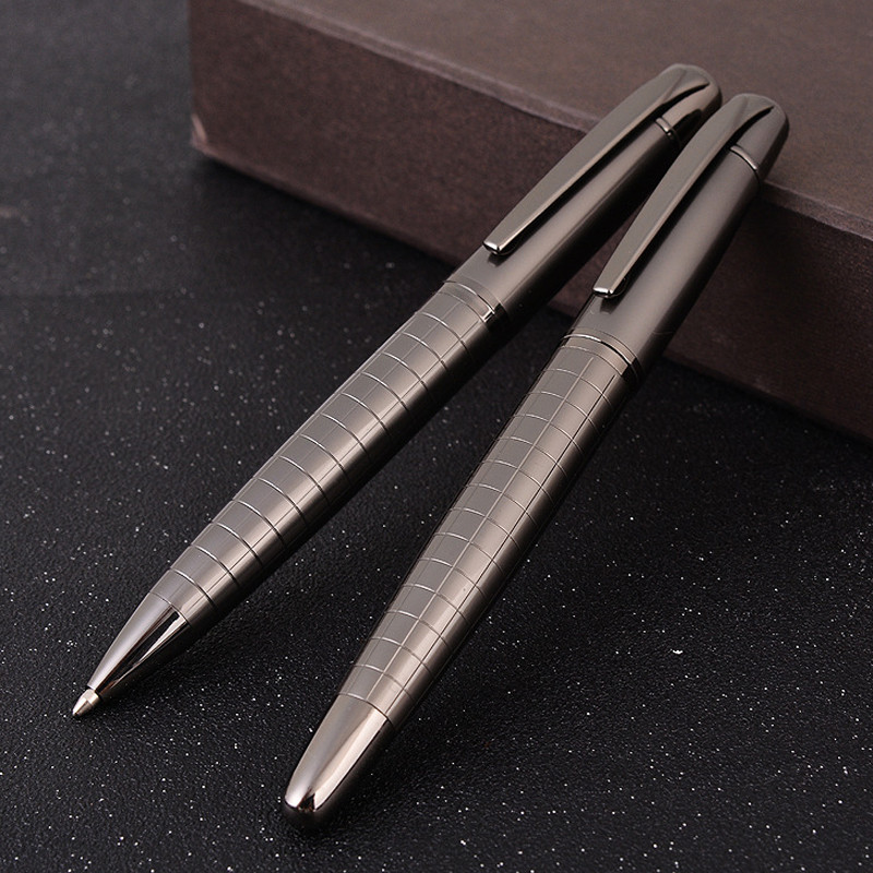 

Luxury Heavy Feel Metal Ballpoint Pens School Business Office Signature Roller Pen Writing Ballpen Student Stationery Supplies