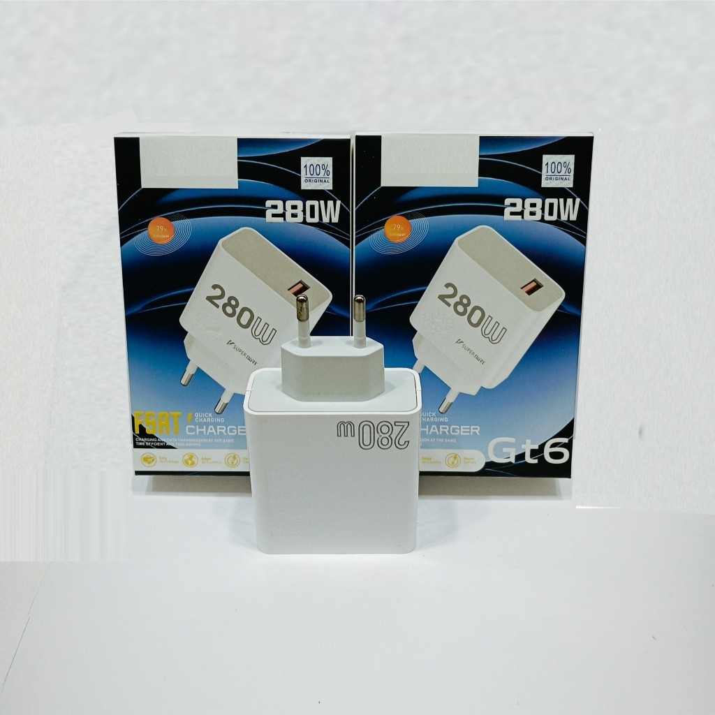 Batok Adapter  For RLM GT 6 Fast Charger 280W Batok Kepala Casan Universal Support Fast Charging