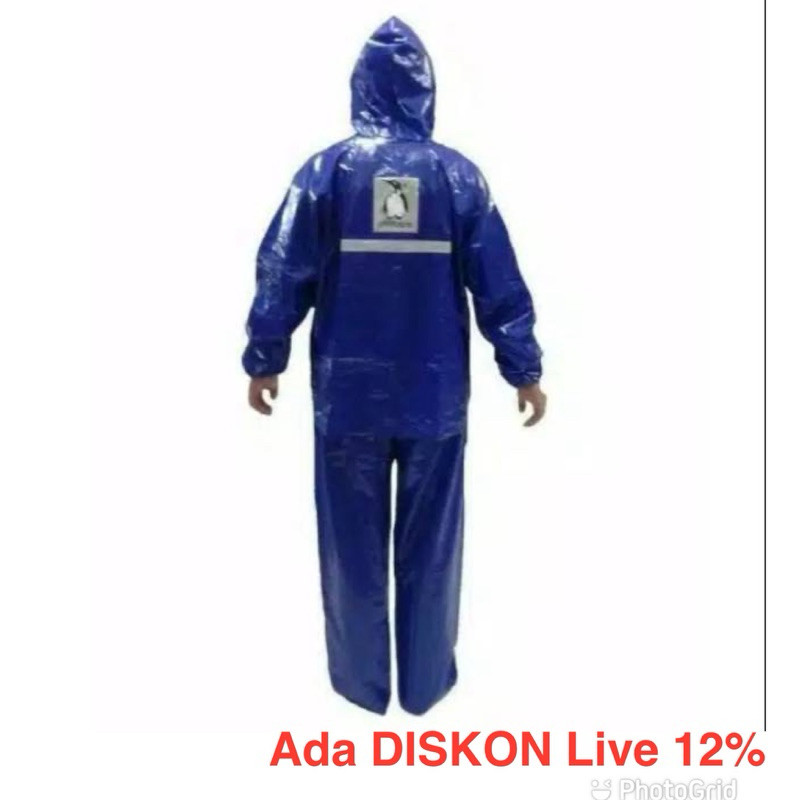 NBO76 Jas Hujan PENGUIN 333 XXL Stelan XXXL Tebal CX-7 PENGUINS Jaket Celana Jumbo PINGUIN Setelan B