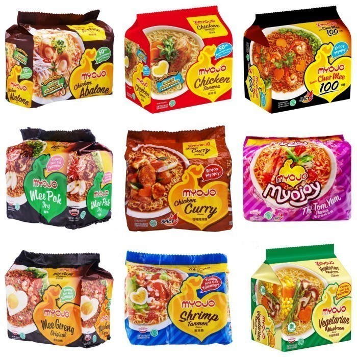 

Mie Instan MYOJO Instant Noodles asal Singapore isi 5 pcs