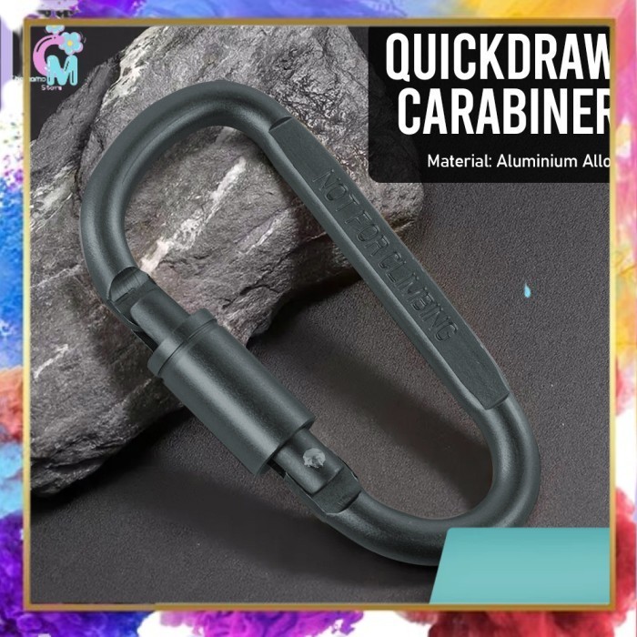 

- LIXADA Carabiner Gantungan Tas Quickdraw Carabiner Aluminium Alloy - AT7600 -