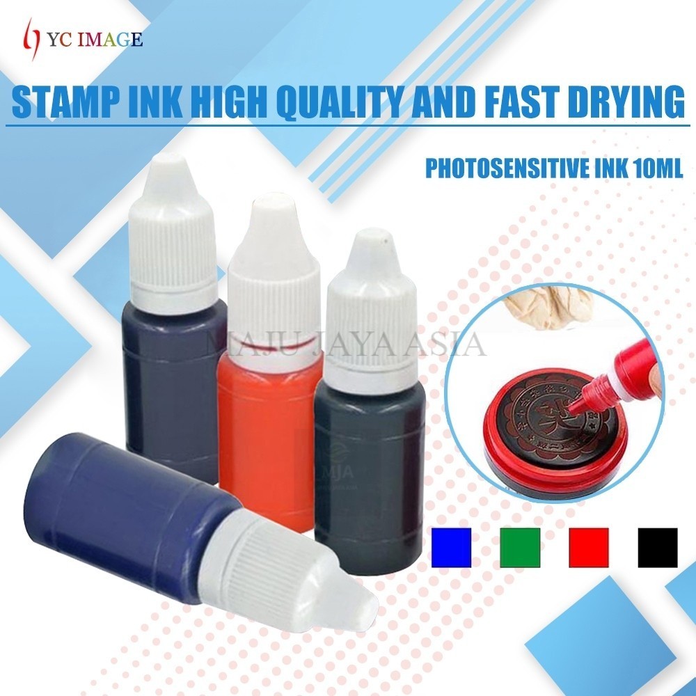 

[ MJA ] Tinta Stempel Flash Tinta Stempel Fotosensitif Berbasis Minyak 10ml digunakan untuk Stempel Self Inking / Stempel Perusahaan