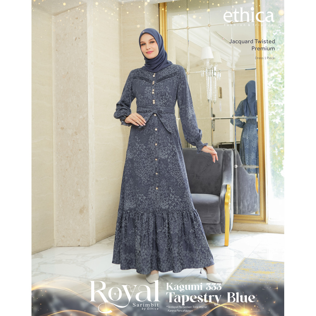 ETHICA Sarimbit Keluarga 2025 Premium | ROYAL 30  Gamis Lebaran Terbaru Ukuran Jumbo Kagumi 333
