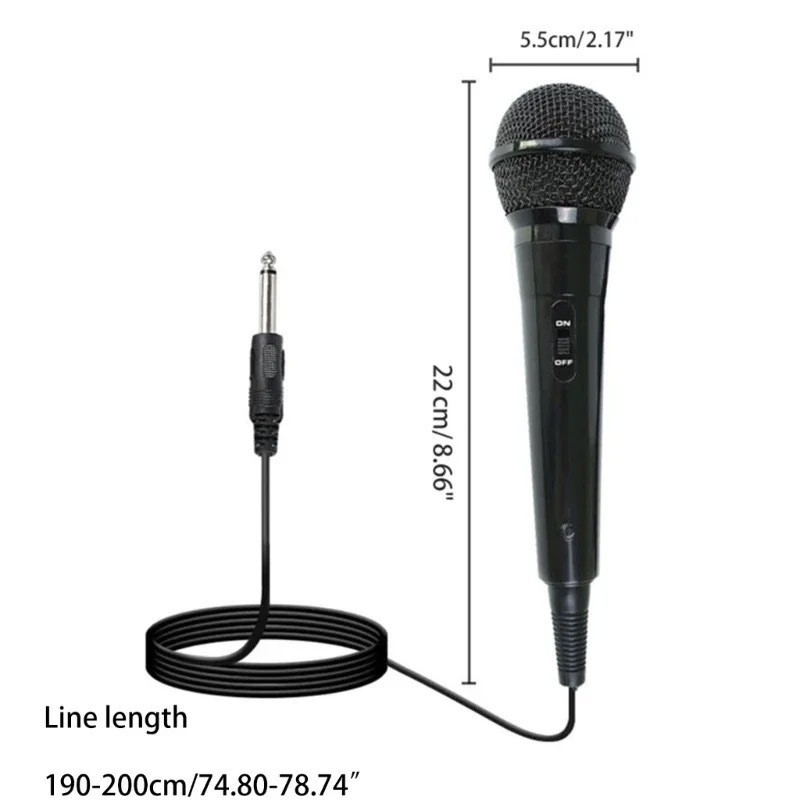 I* MIC884 Microphone Kabel Jack Besar 6.5mm Mic Speaker Karaoke Aux Besar MIC 884 Profesional Dynami