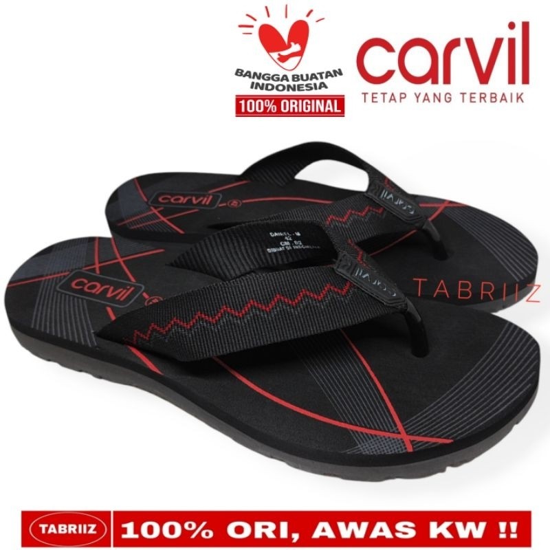 PROMO Sandal Pria CARVIL Original Anti Air - Sendal CARVIL Pria - 100% ORIGINAL