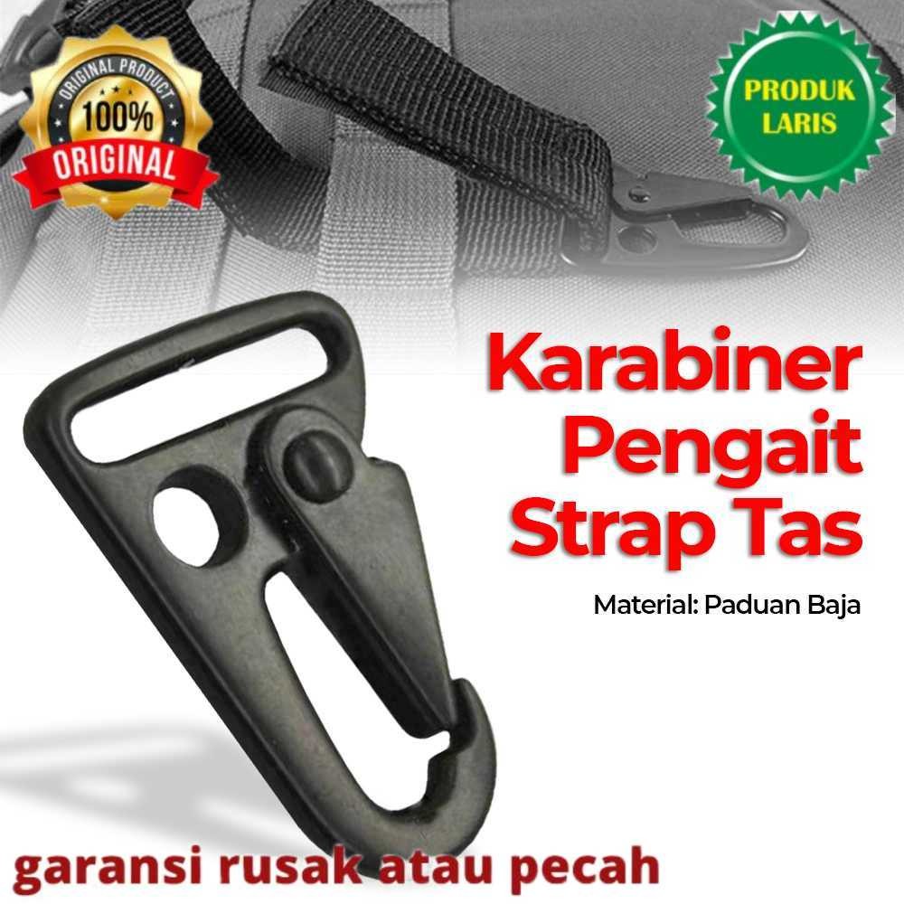 Pengait Tali Strap Tas Point Kecil Elektrik Pengaman Kaitan Carabiner Slempang Hand Karabiner Likeli