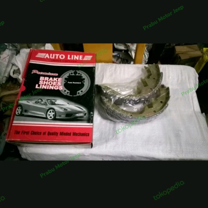 Kampas Rem Belakang Brake Shoes Jeep CJ7 CJ 7