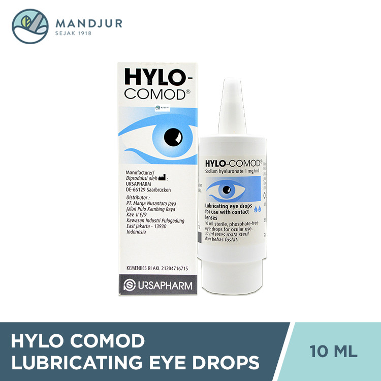 Hylo Comod Lubricating Eye Drops 10 mL - Obat Tetes Mata Kering
