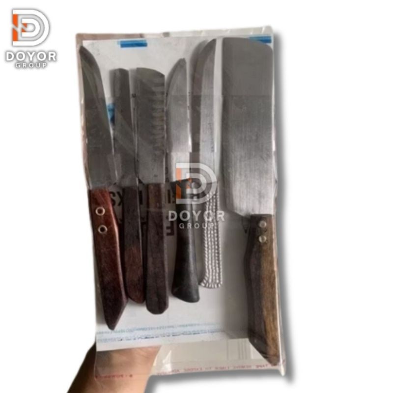 Pisau Set / Paket Pisau Isi 6 Papak / Set Pisau Dapur / grosir pisau / pisau murah paket pisau set