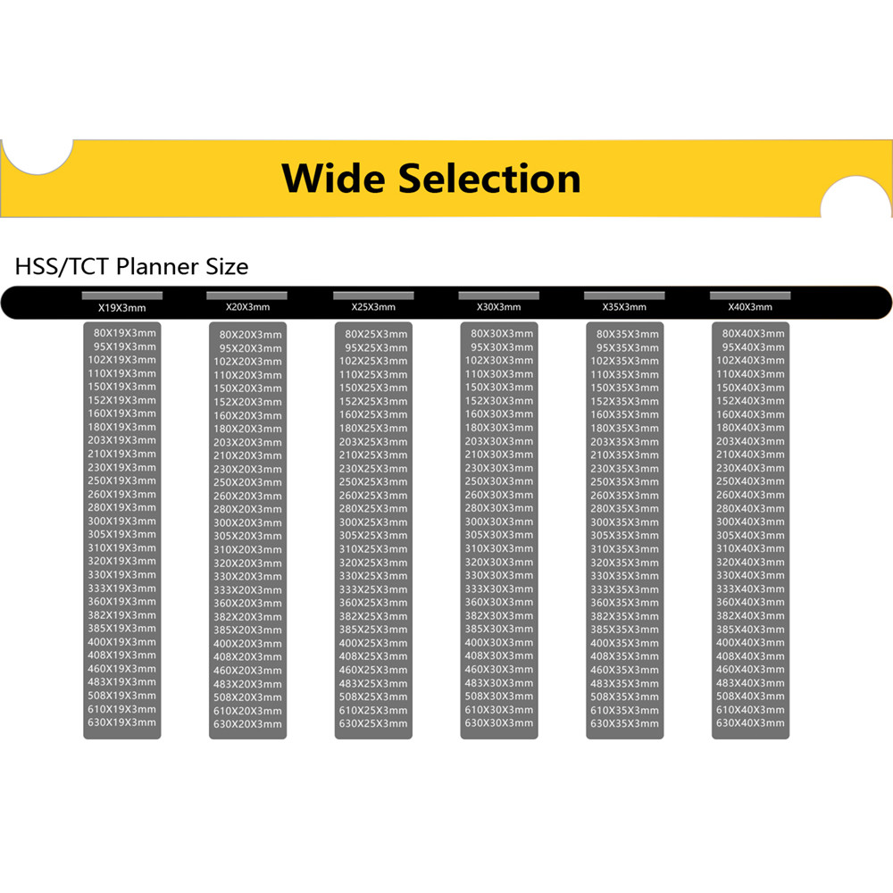 153×19×3mm Planer Blades Jointer Knives TCT for Woodworking Tools Thickness Planer Jointer - Set of 