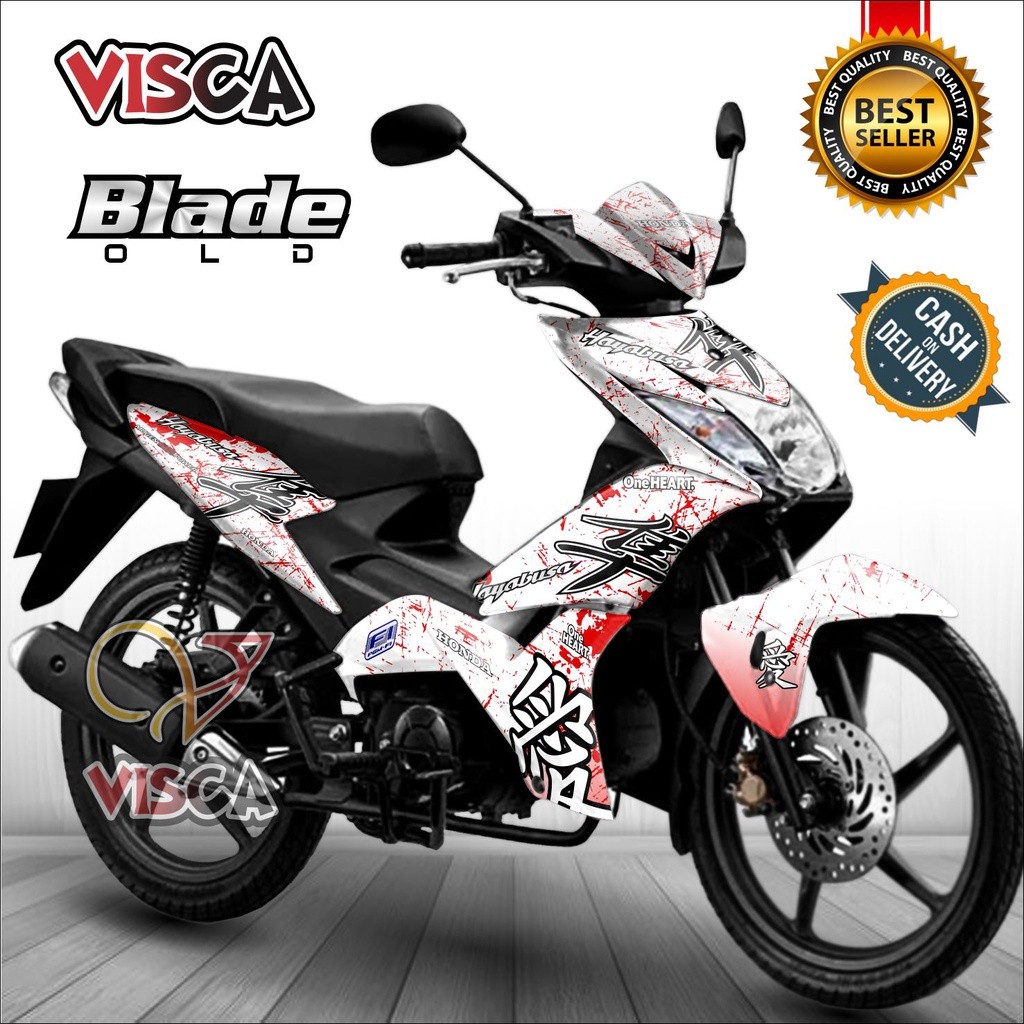 Decal Blade 110 Old Full Body Stiker Motor Blade 110 Full Body Striping Blade 110 Variasi Hayabusa