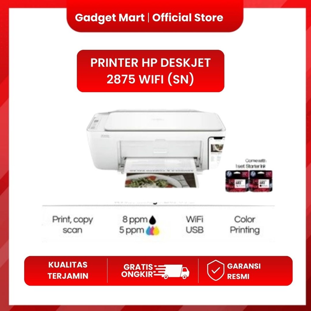 PRINTER HP DESKJET 2875 WIFI (SN)