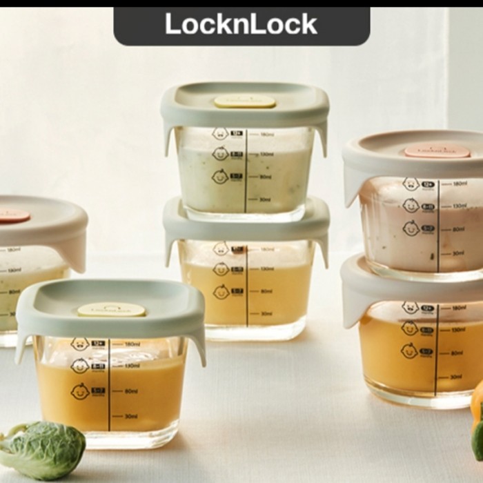 Lock and Lock Wadah MPASI Oven Glass Kaca Tebal 230ml / Food Container