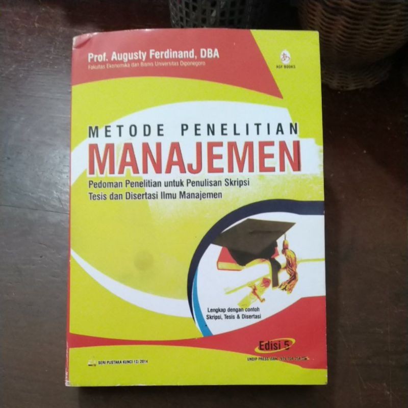 Buku Metode Penelitian Manajemen / Augusty Ferdinand