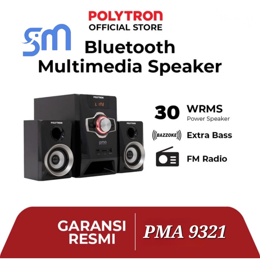 Speaker Multimedia Polytron PMA 9321 Bluetooth PMA9321
