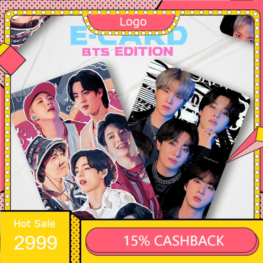 KARTU ANIME BTS Edition Custom Print UV BCA Flazz Gen2 Mandiri E-Money BNI Tapcash BRI Brizzi