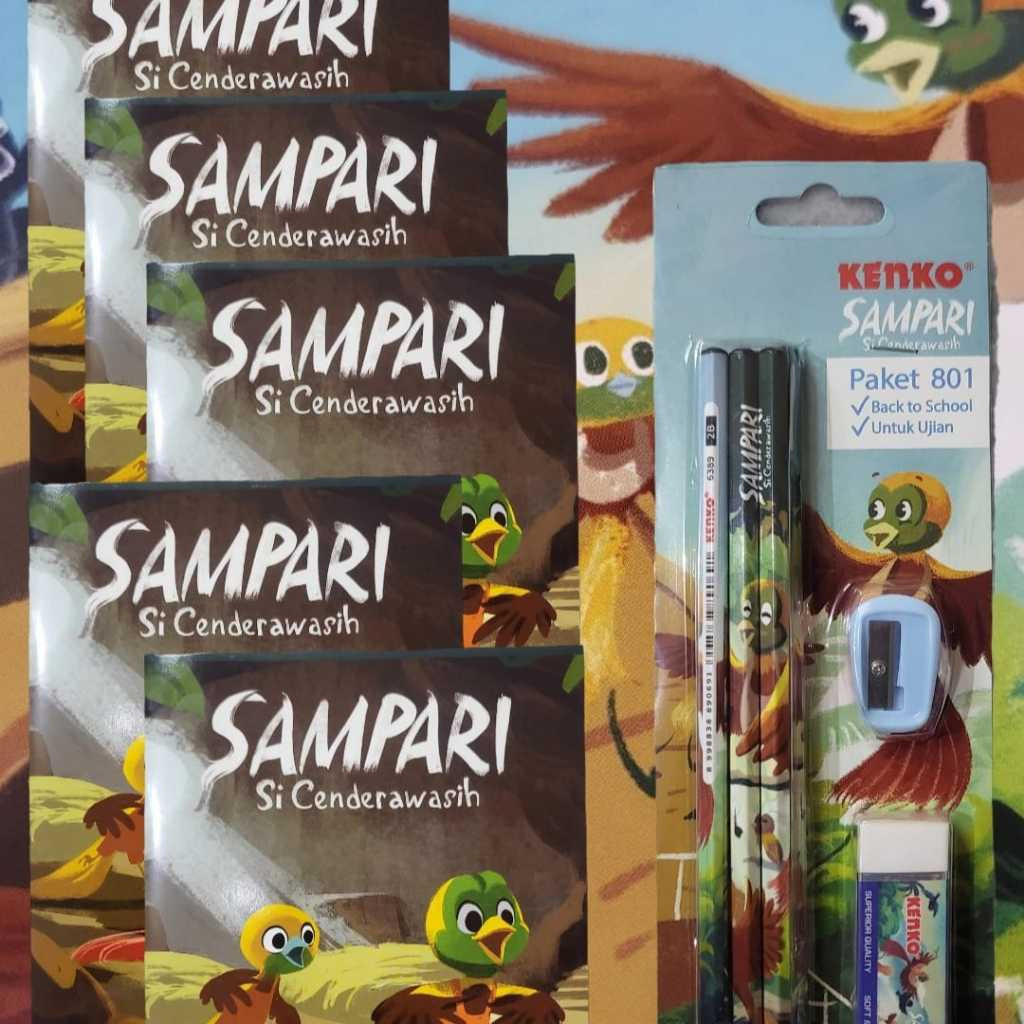 

BUNDLE SAMPARI! BUKU TULIS BT-1825-SPR + PENCIL CARD 801