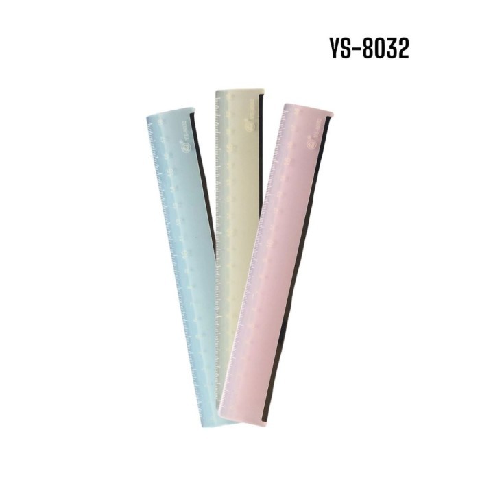 

Penggaris Warna Impor 18 cm YS-8032 Mistar Ruler - Satuan