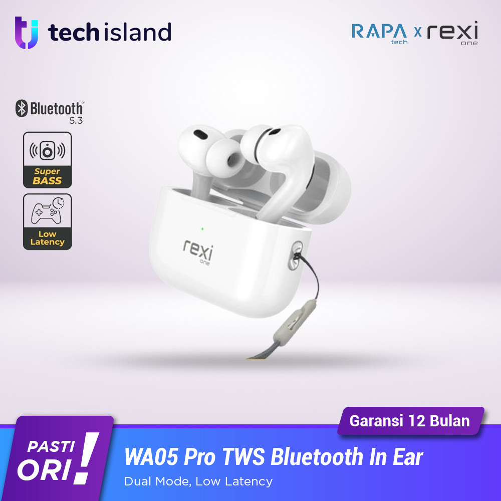 Rapatech x Rexione WA05 Pro TWS Earbuds In Ear Double Deep Bass Bluetooth 5.3 Low Latency