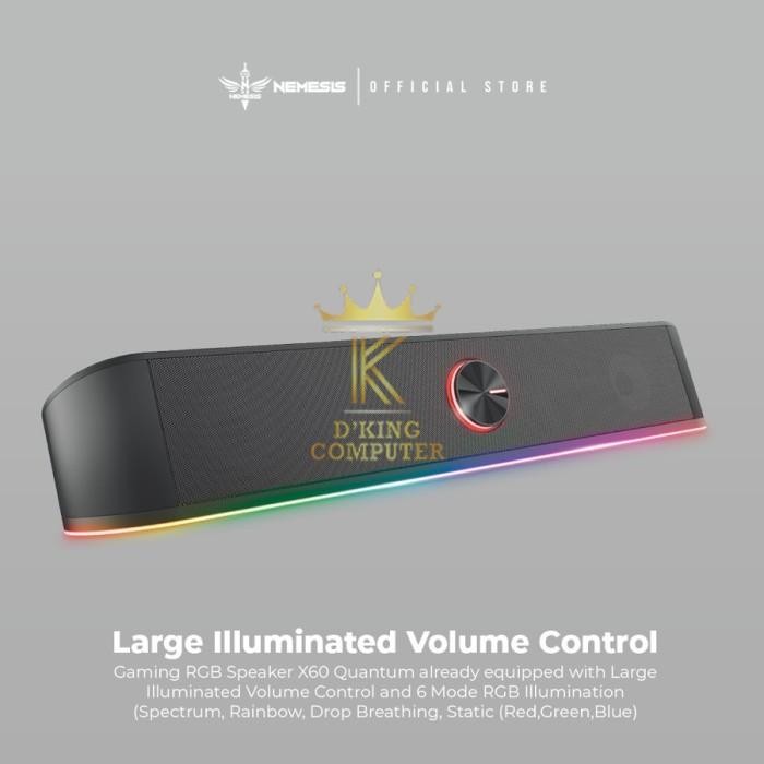 NYK NEMESIS X60 / X 60 Quantum Gaming Soundbar Speaker Original NYK