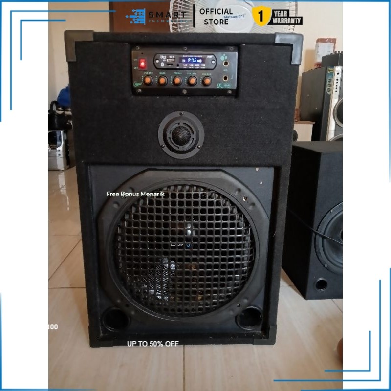 Speaker aktif rakitan 12 inchi BARU bisa bluetooth radio aux usb karaoke