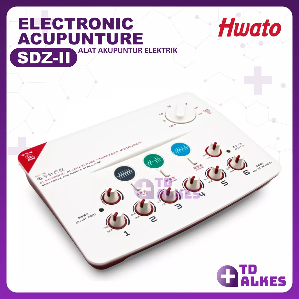 Stimulator Akupuntur Tens SDZ II Alat Pijat Terapi Elektrik Hwato