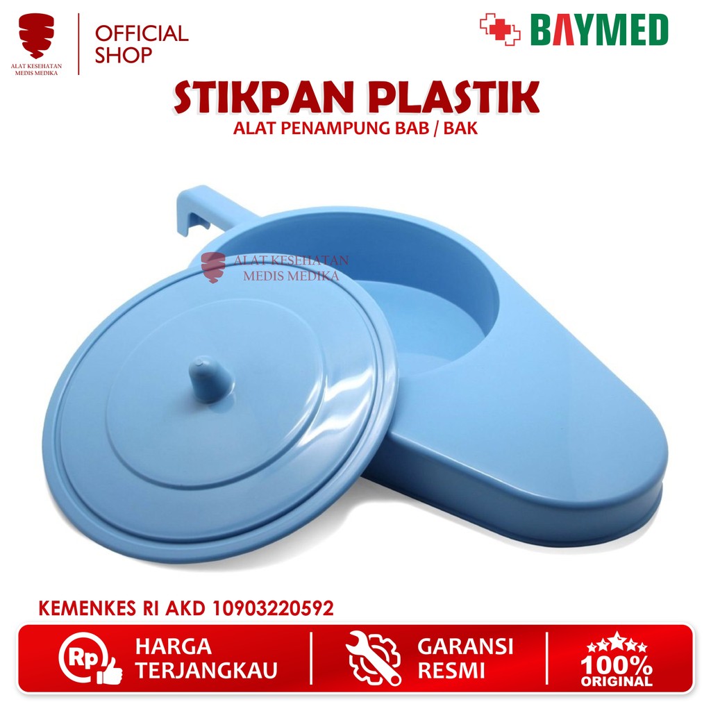 Stikpan Plastik Baymed Pispot Sodok Alat Bantu BAB Stickpan Dewasa Medis