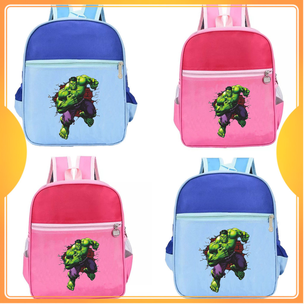 RKS Tas Hulk Ransel Anak Karakter Avengers Backpack Sekolah TK / Paud Unisex Fashion Kids A3 69
