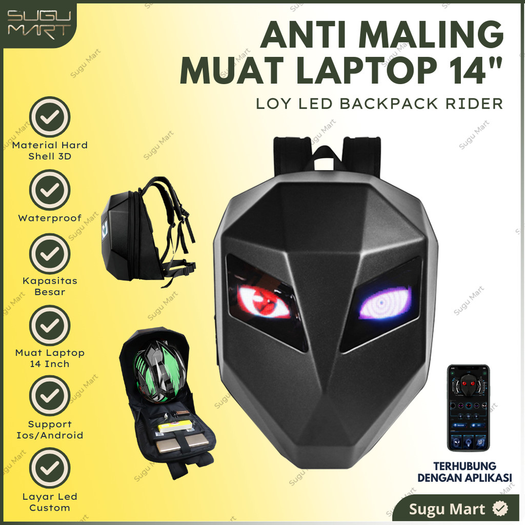 Loy Led Bag Backpack | Loy Led Bag | Tas Led Backpack | Tas Ransel Led With Bluetooth | Tas Ransel L