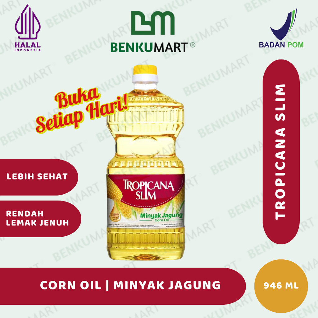 

Tropicana Slim Minyak Jagung (946 ml) 100% Pure Corn Oil