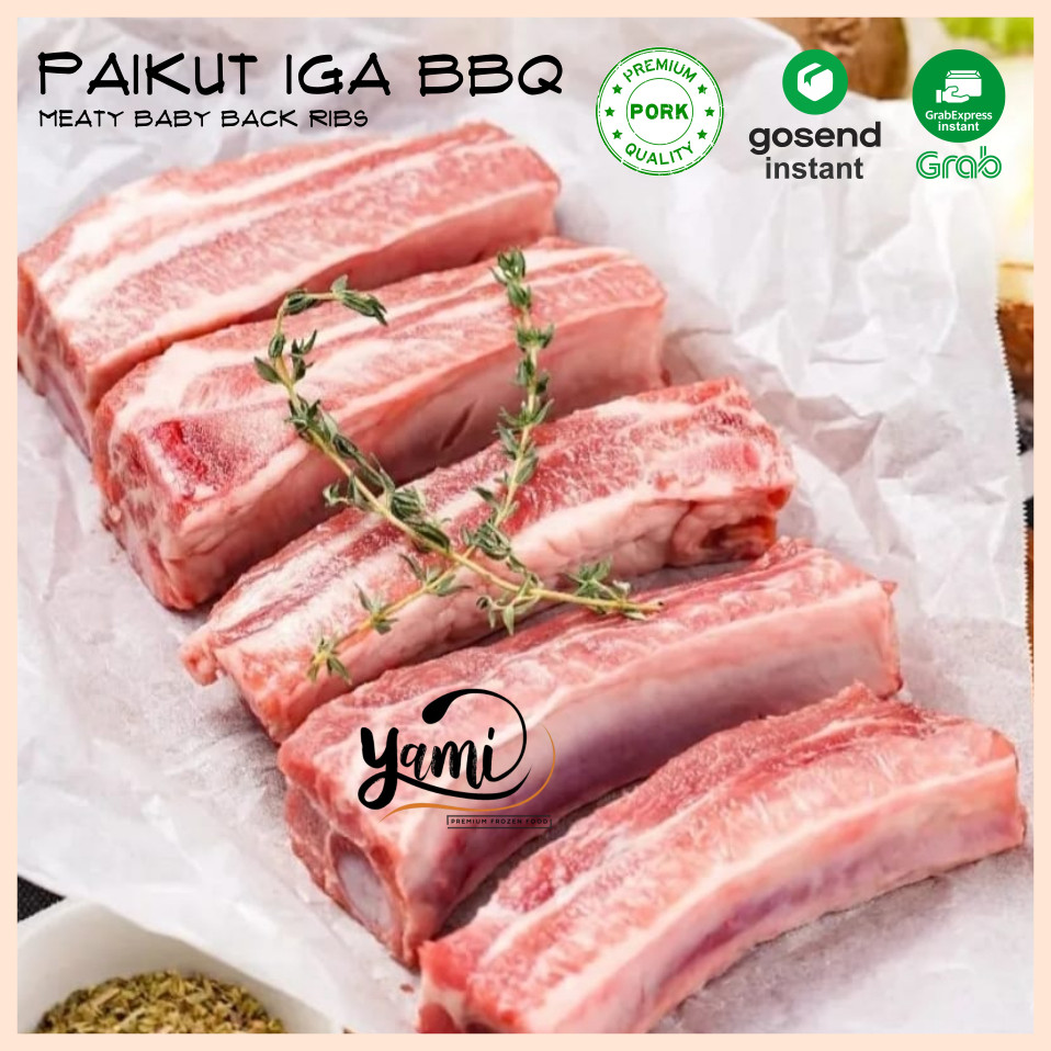 

NEW [YAMI] Paikut Iga BBQ Premium Pork Baby Back Ribs Import Smithfield PREMIUM