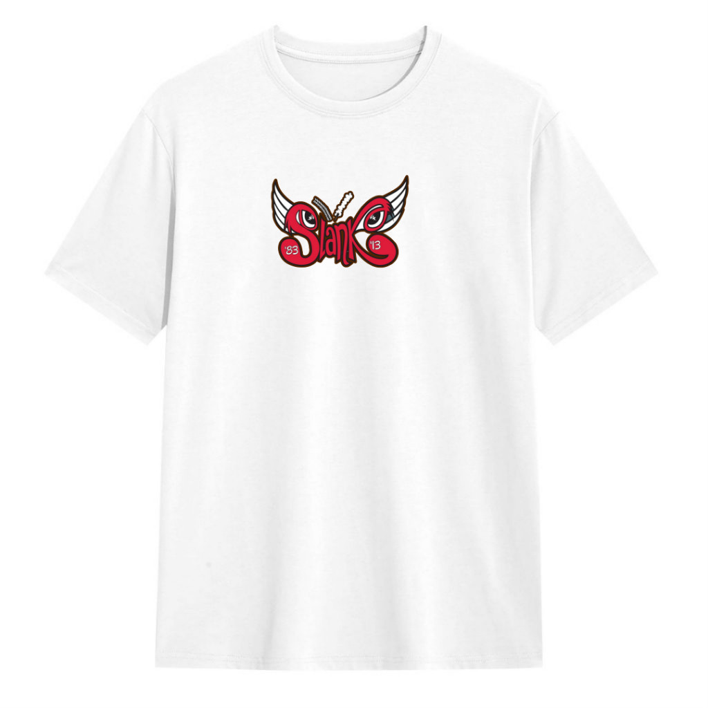 Kaos Oblong Unisek Slank Logo Bahan PE M-XXL
