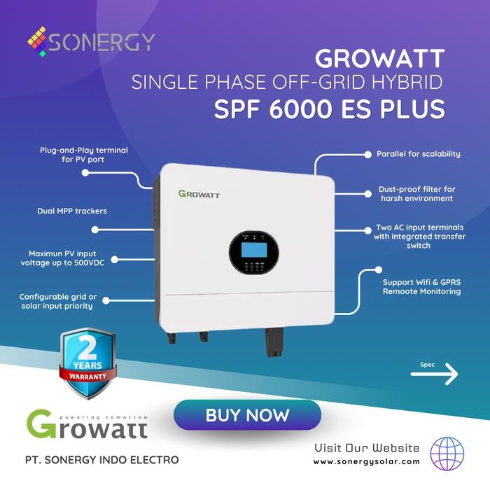 Hybrid / Offgrid Inverter Growatt SPF 6000 ES Plus Wifi