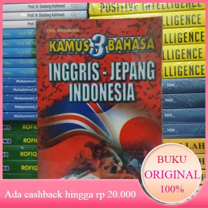 Buku KAMUS 3 BAHASA INGGRIS JEPANG INDONESIA By Drs Boediono  Original Bekas