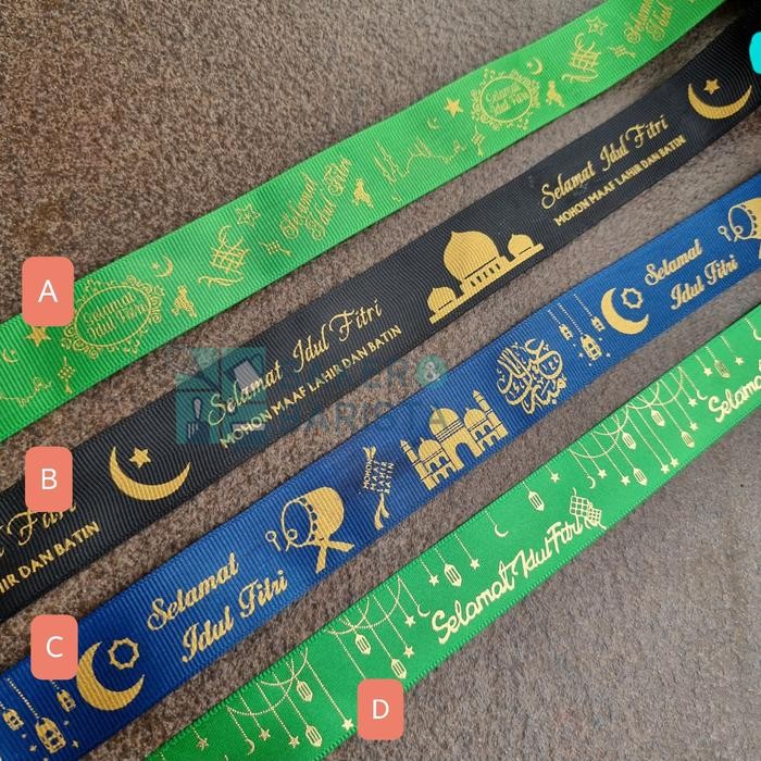 

MHT - Pita lebaran idul fitri roll 22meter /25yard hiasan pita kado lebaran - A Pita Green terbaru