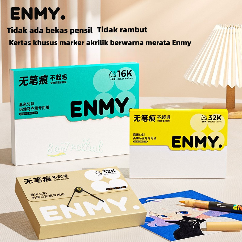 

ENMY Versi Profesional Marker Sketchbook 120*120mm 30 Lembar/buku