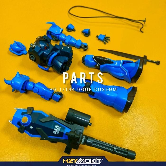 NON BANDAI HG 1/144 GOUF CUSTOM PART HEAD HORN TORSO BODY CHEST ARM ARMS HAND WAIST SKIRT LEG LEGS F