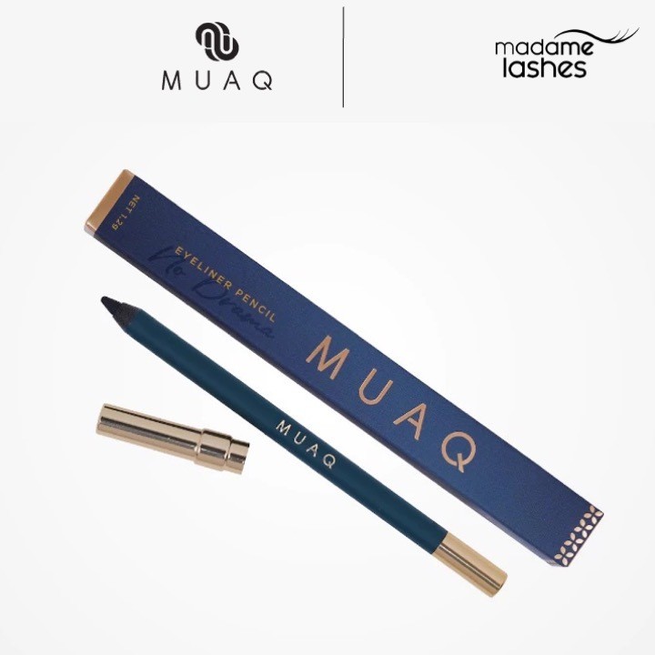 MUAQ Eyeliner Pencil No Drama / Eyeliner Waterproof / Eyeliner Tahan Air