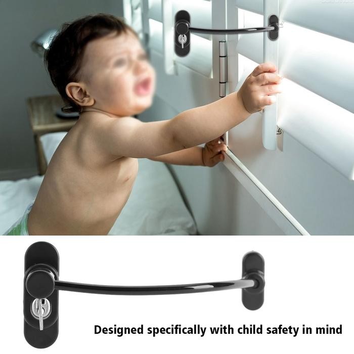 

1pcs Window Door Restrictor Child Baby Safety Security Cable Lock