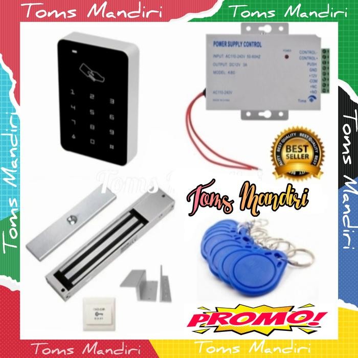 

Paket RFID Door Acces Control Touch Magnet EM Lock Akses DoorLock MW2