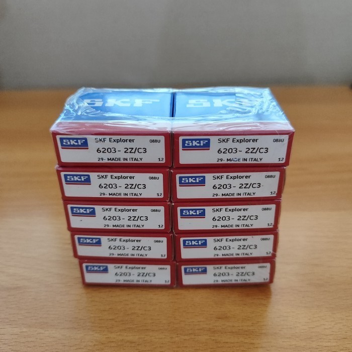 BEARING SKF Explorer 6203 ZZ C3 6203ZZ 2Z C3 6203-2Z/C3 TUTUP BESI 2Z LAHAR LAHER HARGA PERPCS