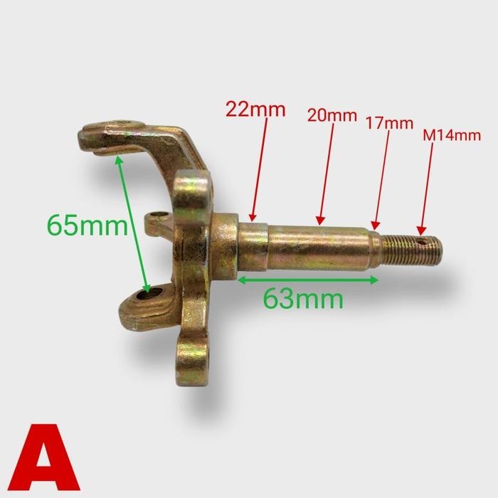 As Roda Depan - Knuckle Cakram ATV 150 & 200 - Gokart-Buggy - A