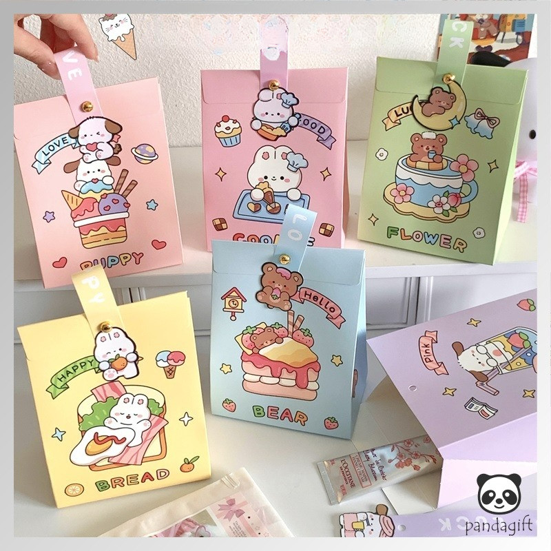 

Goodie Bag Ulang Tahun Anak Motif Kotak Kartun Lucu / Kertas Bungkus Suvenir Tali Karakter Lucu - GG0604