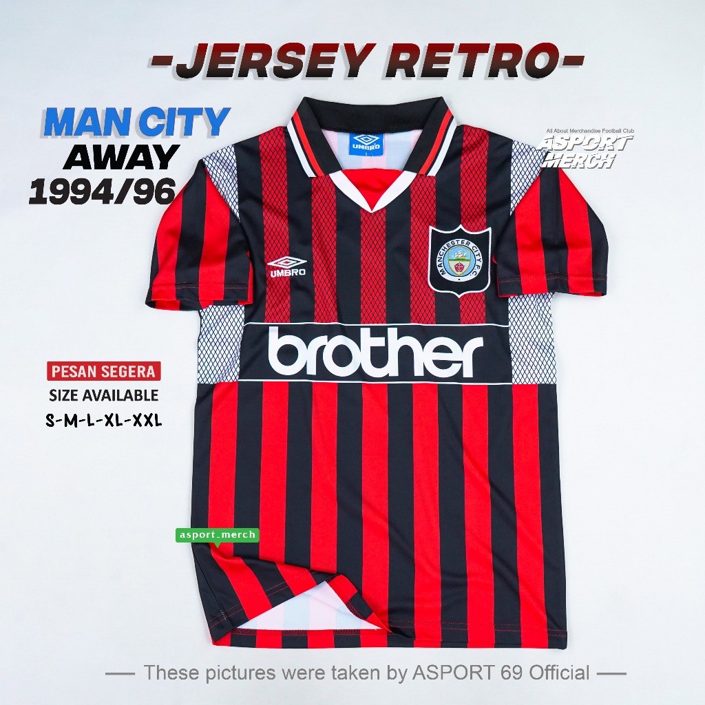 JERSEY RETRO MAN CITY AWAY 1994 1996 JERSEY CITY AWAY RETRO 94 96
