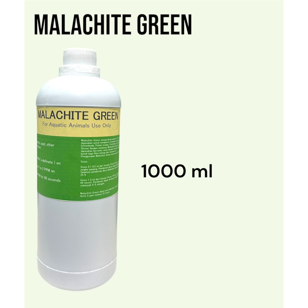1 liter Malachite Green oxalate Obat Pembasmi Parasit Ikan